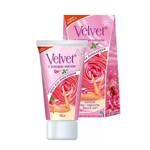 Velvet крем для депиляции с розовым маслом 100 мл