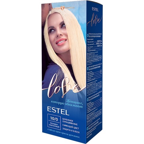 Estel Love Intense Крем-краска д/волос 10/0 Платиновый блондин