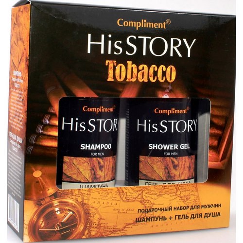 Compliment His Story "Tobacco" (шампунь д/волос 320 мл+гель д/душа 320 мл)