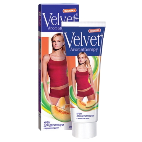 Velvet крем для депиляции ароматерапия с ароматом дыни 100 мл