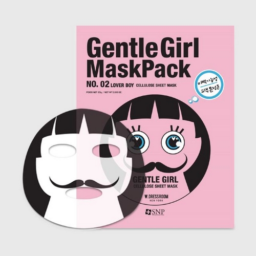 SNP Gentle Girl Lover Boy Whitening Mask Pack Маска осветляющая, 25 мл