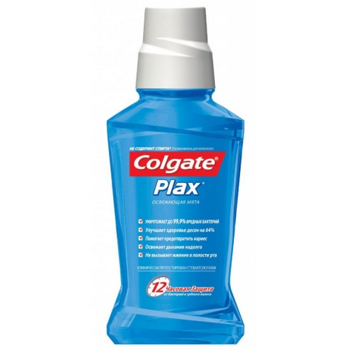 COLGATE plax комплексное действие освежающая мята (синий) ополаскиватель для полости рта