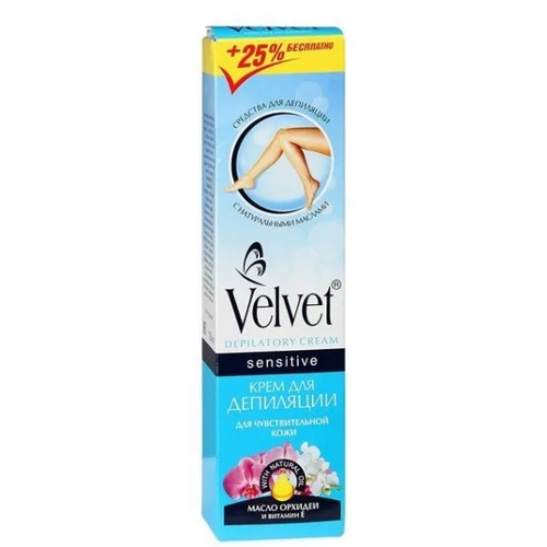 Velvet крем для депиляции для чувств.кожи с маслом орхидеи и витамином Е 125 мл