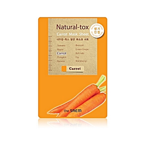 СМ Маска тканевая  морковная New_Natural-tox Carrot Mask Sheet 20гр