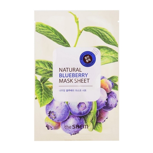 СМ Маска тканевая с экстрактом черники Natural Blueberry Mask Sheet 21мл