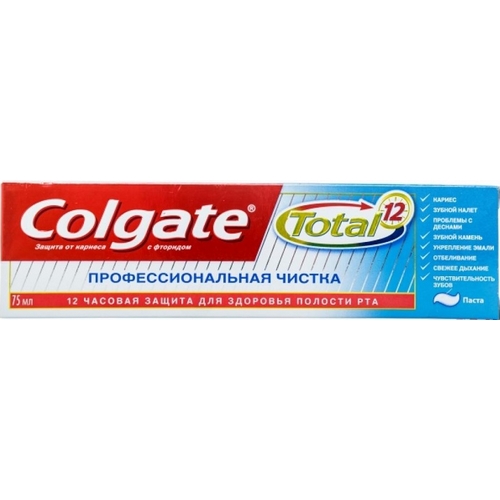 COLGATE тотал 12  профессиональная чистка (паста) зубная паста