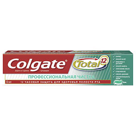 COLGATE тотал 12  профессиональная чистка  гель зубная паста