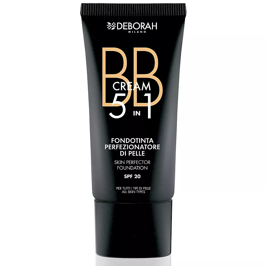 DEBORAH Тональный ВВ-крем BB CREAM 5 IN 1 SKIN PERFECTOR FOUNDATION