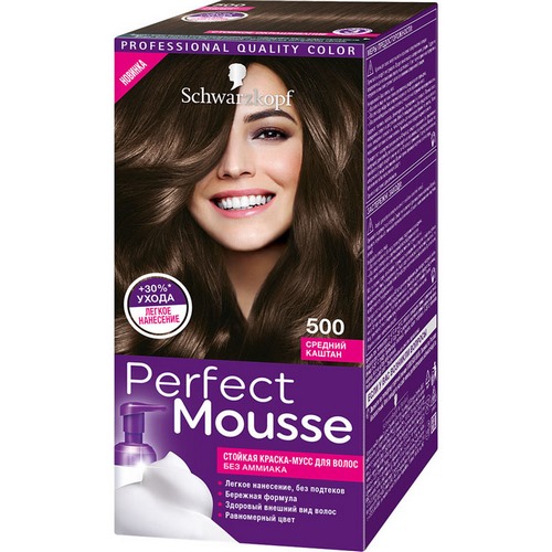 PERFECT MOUSSE 500 Средний каштан