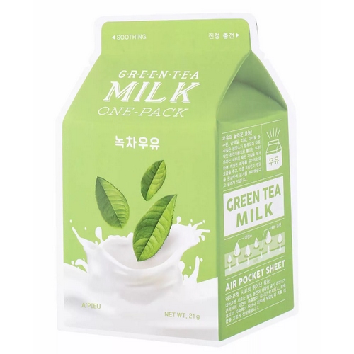 АП Маска для лица тканевая A'PIEU Green Tea Milk One-Pack