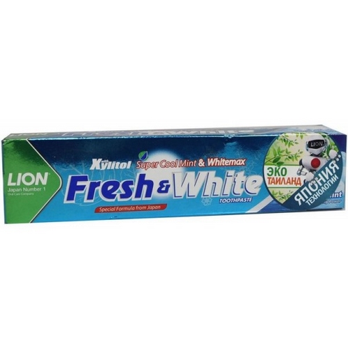 FRESH&WHITE extra cool mint зубная паста																				
