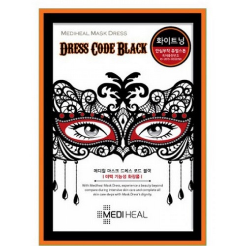 МДХ Dress Маска тканевая для лица Mask Dress Code_Black 27мл