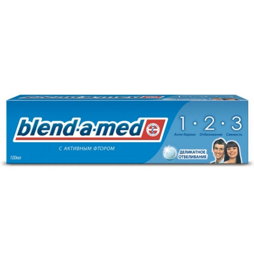 BLEND-A-MED 3-ий эффект деликатное отбеливание зубная паста 