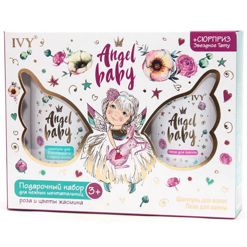 IVY Angel Baby для нежных мечтательниц (шампунь 200мл+пена д/ванны 200мл+наклейка)