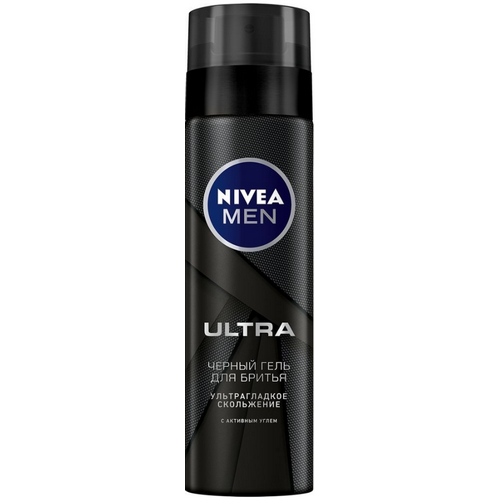 Черный гель  Nivea для бритья "ULTRA"