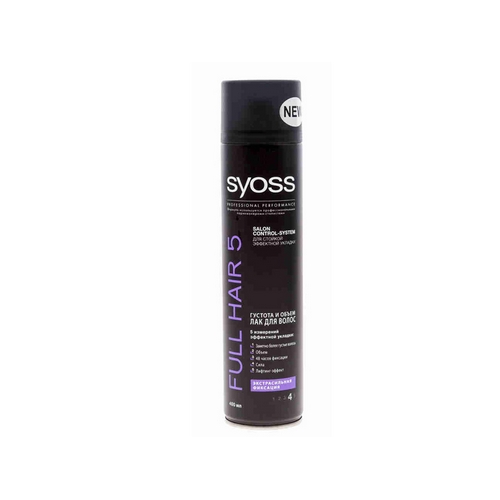 SYOSS Full Hair 5 лак для волос экстрасильная фиксация