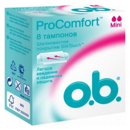 O.B. procomfort mini тампоны