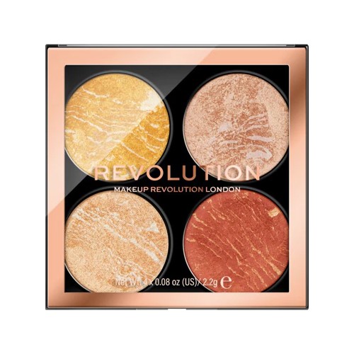MAKEUP REVOLUTION Makeup Revolution Cheek Kit Make It Count (4 × 2,2 г) хайлайтер