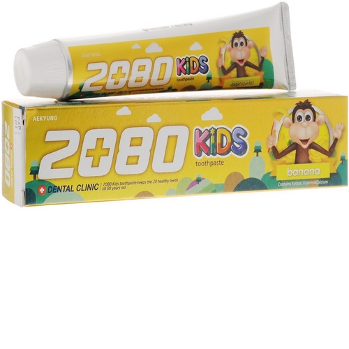 DENTAL CLINIC 2080 детская банан зубная паста 