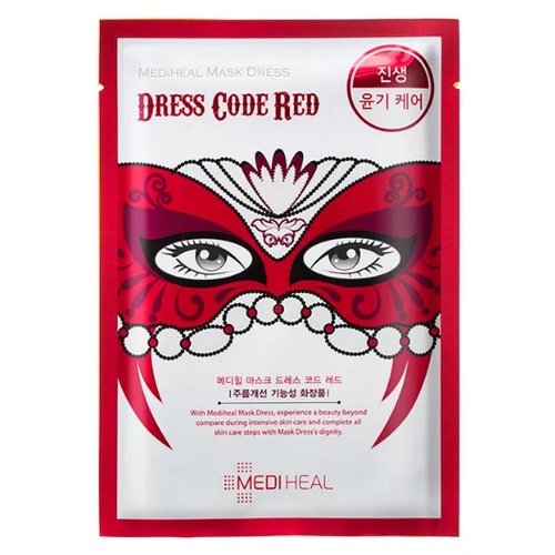 МДХ Dress Маска тканевая для лица Mask Dress Code_Red 27мл