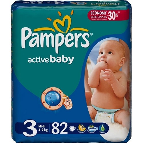 PAMPERS  Active Baby Миди  82 шт. (4-9кг) №3