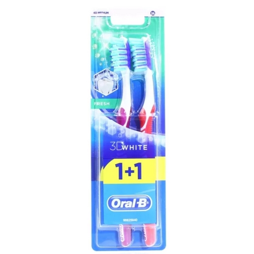 ORAL_B 3d white свежесть 40 средняя зубные щетки