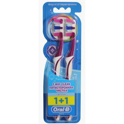 ORAL_B комплекс пятисторонняя чистка 40 средняя зубные щетки