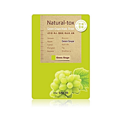 СМ Маска тканевая  виноград New_Natural-tox Green Grape Mask Sheet 20гр