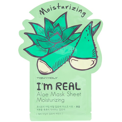 Tony Moly I'm Real Aloe Mask Sheet маска для лица с экстрактом алоэ 21 мл