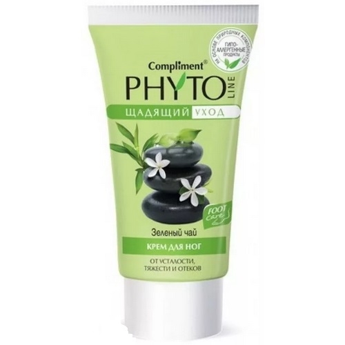 Compliment Phyto LINE Крем для ног «Зеленый чай» от усталости, тяжести и отеков, 150 мл