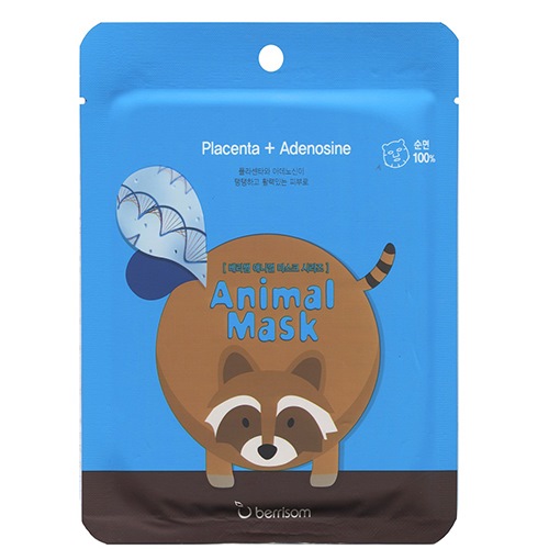 БР Animal Маска тканевая с экстрактом плаценты Animal mask series - raccoon 25мл