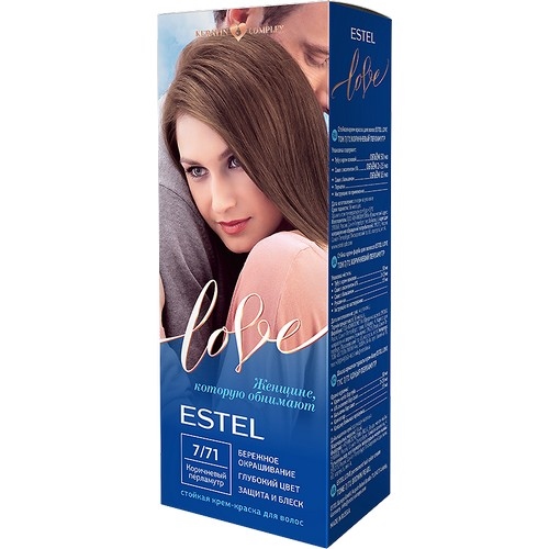 Estel Love Intense Крем-краска д/волос 7/71 Коричневый Перламутр