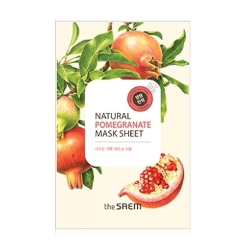 СМ Маска тканевая с экстрактом граната Natural Pomegranate Mask Sheet 21мл