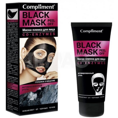 Compliment BLACK MASK Маска-пленка для лица CO-ENZYMES, 80мл