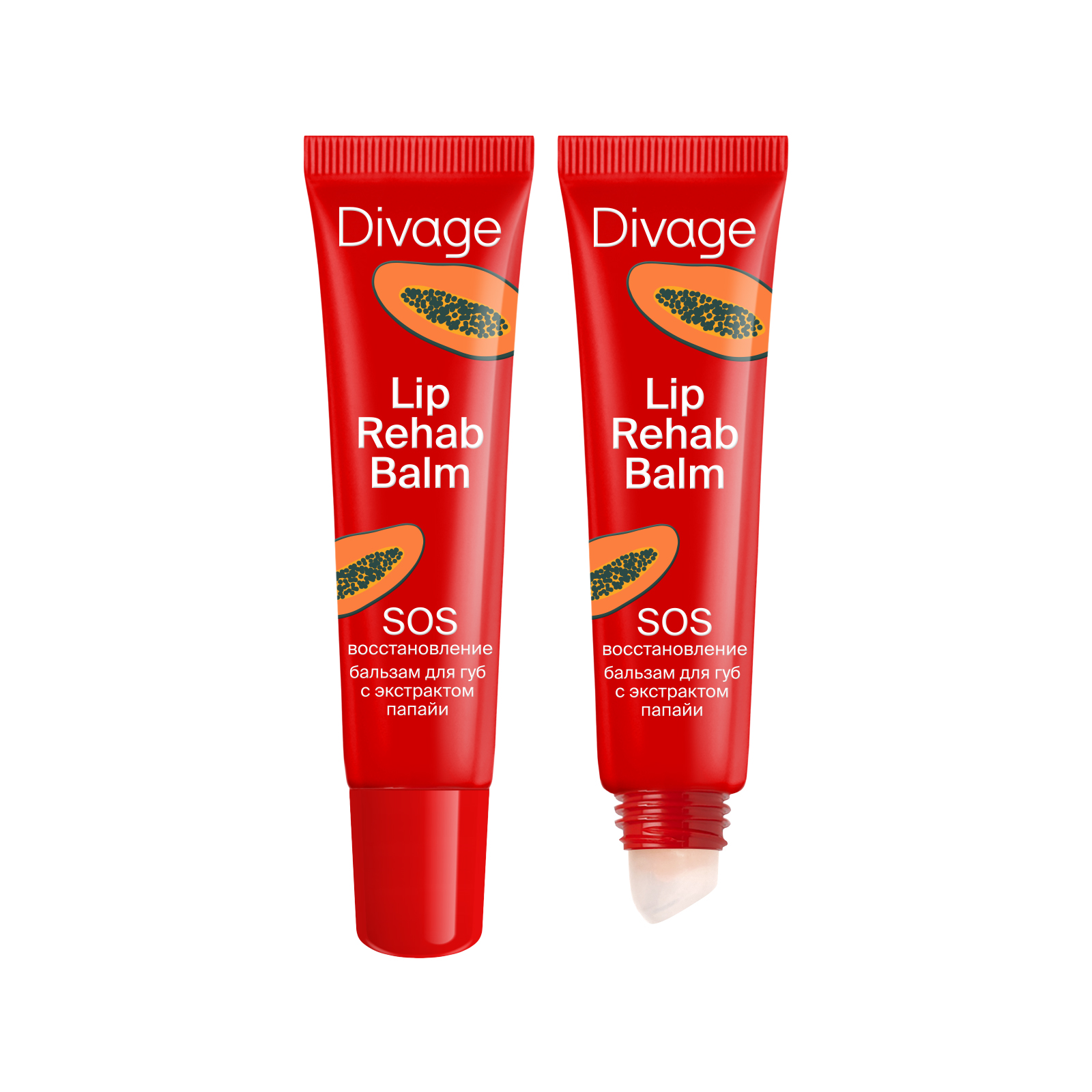 Divage Бальзам для губ Lip Rehab Balm с экстрактом папайи