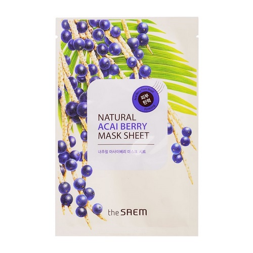 СМ Маска тканевая с экстрактом ягод асаи Natural Acai Berry Mask Sheet 21мл