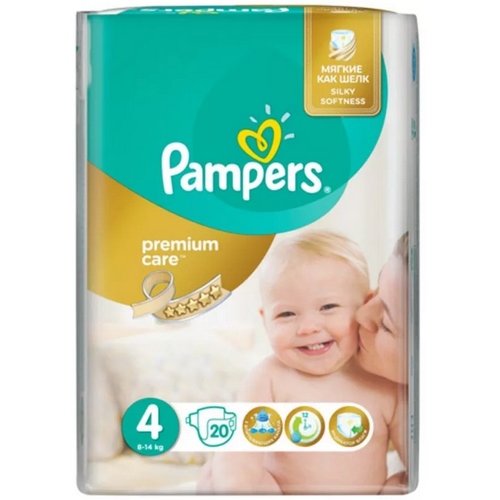 PAMPERS  Premium Care Макси 20 шт. (8-14кг) №4 