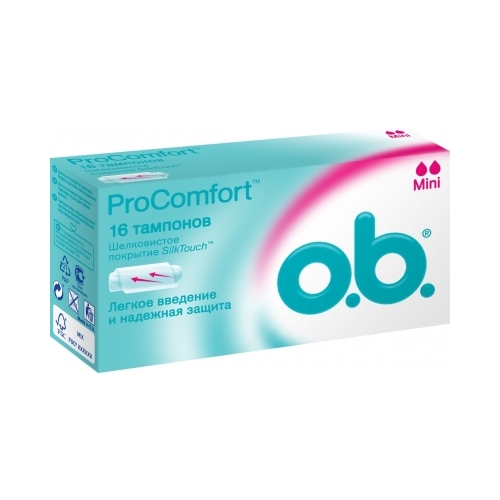 O.B. procomfort mini тампоны