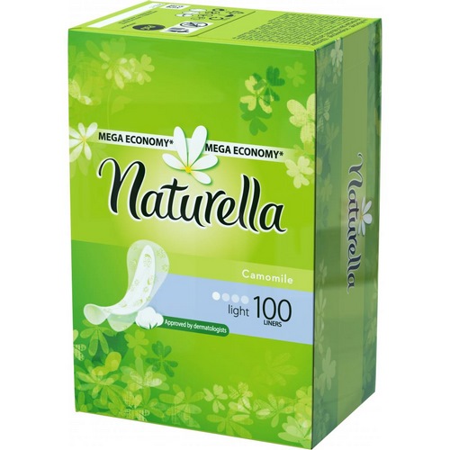 NATURELLA Женские гигиенические прокладки на каждый день Camomile Light 100шт