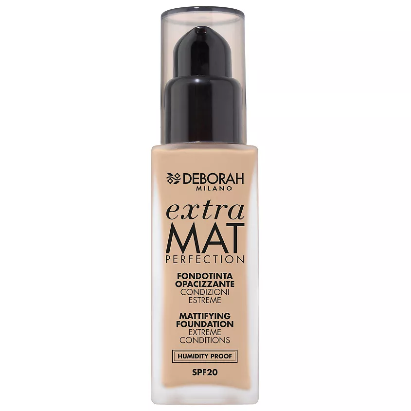 DEBORAH Тональная основа матирующая EXTRA MAT PERFECTION MATTIFYING FOUNDATION