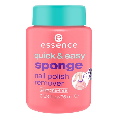 essence жидкость для снятия лака Quick & Easy sponge nail polish remover - 75 мл