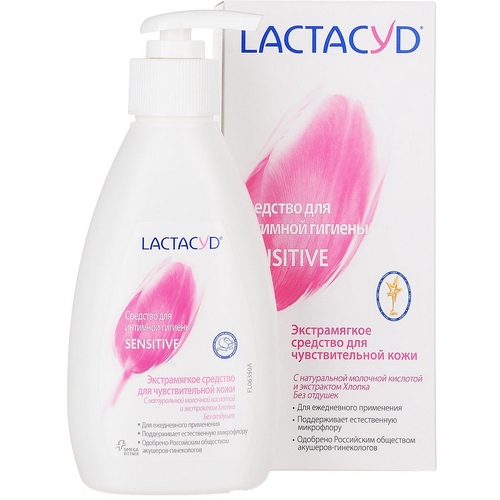 ЛАКТАЦИД Ежедневное средство для интимной гигиены для чувствительной кожи  200мл