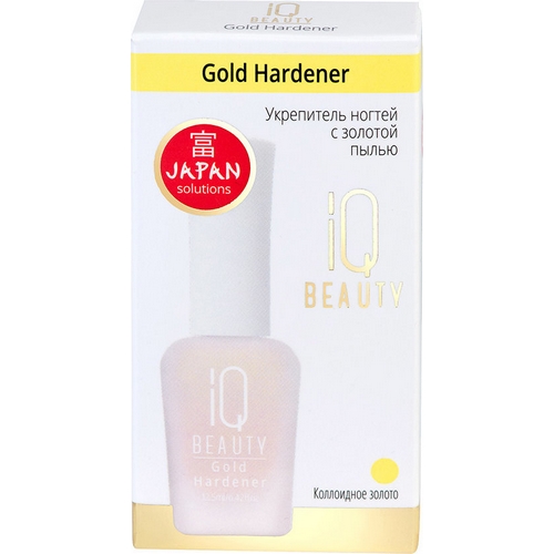 IQ BEAUTY Укрепитель ногтей с золотой пылью Gold Hardener, 12,5 мл.jpg